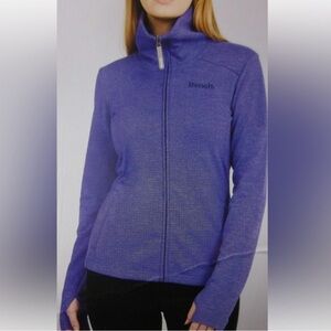 Bench Mock Neck Full Zip Purple Jacket Size Large